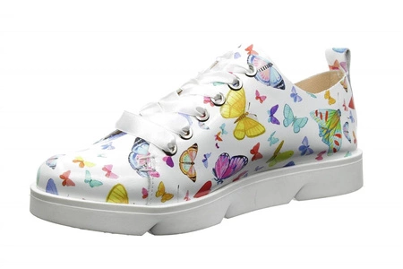 Buty damskie skórzane motyle Gino Fabiani 1321 MOTYL