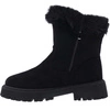 Czarne śniegowce damskie botki płaskie emu Jezzi