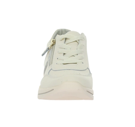 Komfortowe adidasy skórzane na zamek i sznurowadła Jezzi