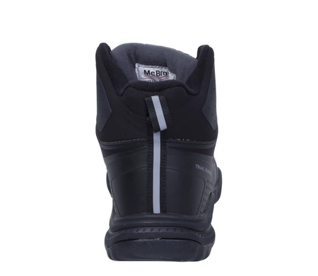 Szare wytrzymałe buty zimowe męskie z membraną McBraun