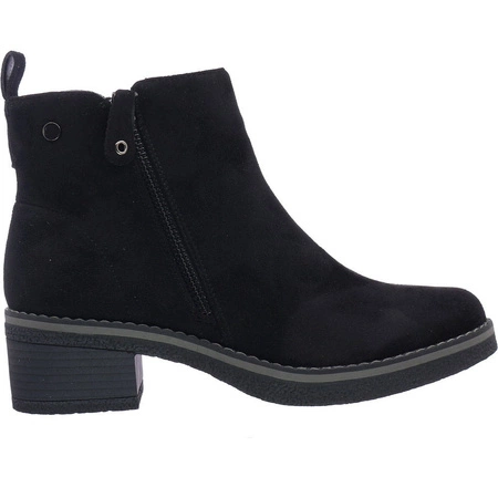 Czarne płaskie buty zimowe komfortowe Angelina