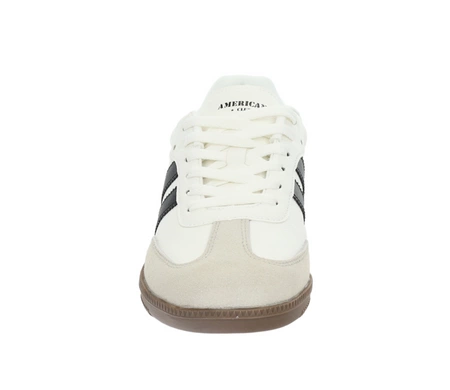 Trampki białe modne Hit sezonu tenisówki na kauczukowej podeszwie SAMBA American Club