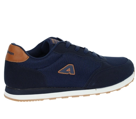 Granatowe męskie adidasy na antypoślizgowej podeszwieAmerican Club