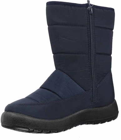 Granatowe śniegowce damskie wysokie ocieplane Jezzi