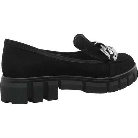 Modne półbuty damskie płaskie mokasyny Polskie lordsy Azali