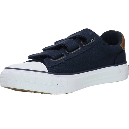 Granatowe trampki dziecięce na rzepy szkolne tenisówki American Club