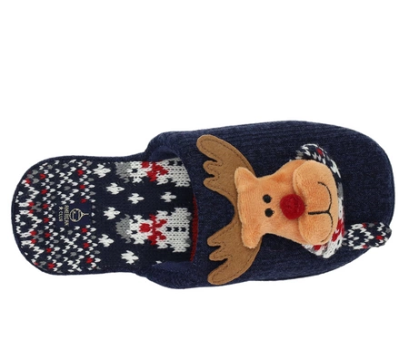 Pantofle damskie świąteczne na prezent na Mikołaja American Club