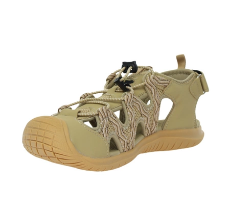 Zabudowane sandały damskie z gumowym noskiem trekkingowe górskie American Club