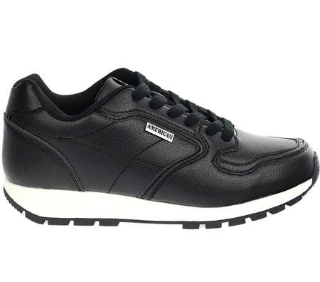 Czarne adidasy młodzieżowe na białej podeszwie American