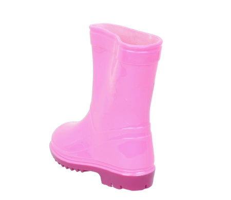 Różowe kalosze dziecięce dla dziewczynki wysokie gumowce