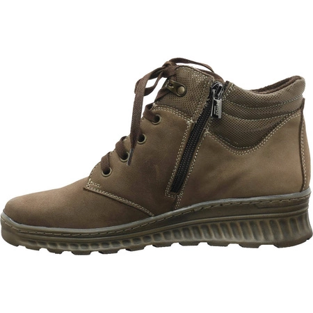 Niskie trzewiki skórzane damskie botki Helios