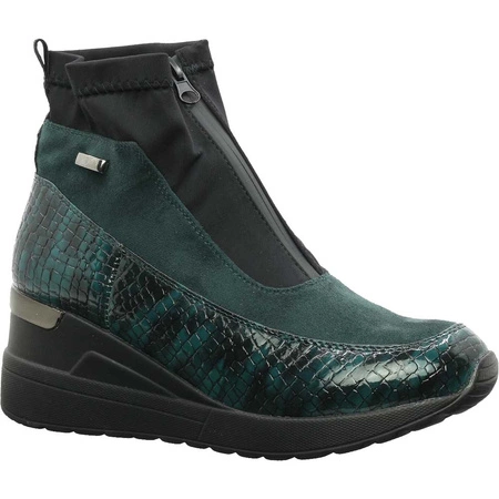 Komfortowe buty botki wiosenne na koturnie Jezzi