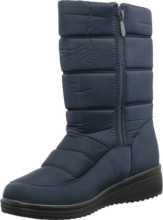 Wysokie śniegowce damskie trzewiki zimowe NEWS