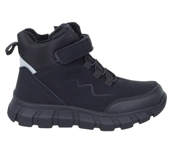 Buty zimowe dla chłopca na rzepy z odblaskami