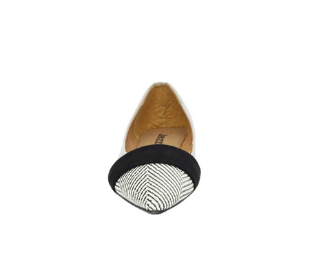 Płaskie czółenka damskie z migdałowym czubkiem Jezzi