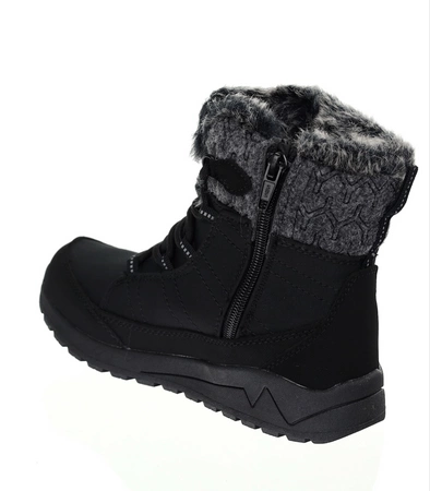 Czarne nieprzemakalne buty zimowe damskie śniegowce American Club