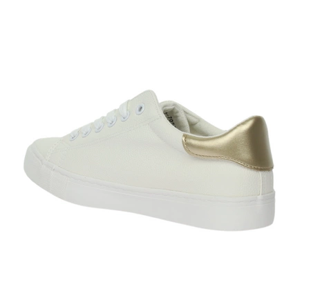 Białe tanie adidasy damskie trampki z eko skóryNEWS