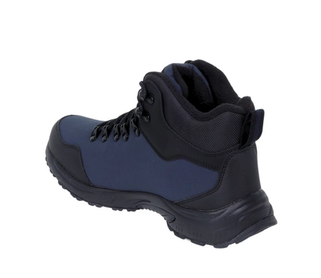 Granatowe półbuty męskie zimowe trzewiki wodoodporne SOFTSHELL American Club