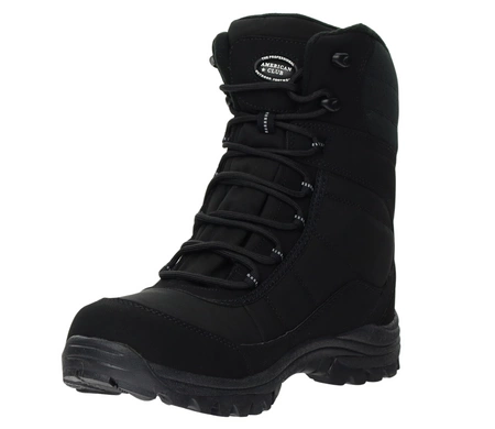 Wytrzymałe i wodoodporne buty zimowe męskie wysokie śniegowce American Club
