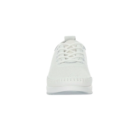 Wygodne, oddychające adidasy damskie skórzane buty białe VINCEZA