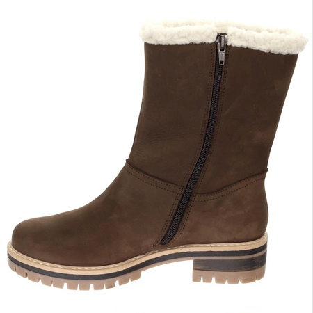 Ciepłe kozaki damskie śniegowce ocieplane wełną Polskie Gino Fabiani