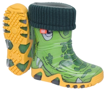 Kalosze dziecięce dla chłopca z ocieplaną wkładką Demar