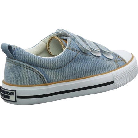 Adidasy dziecięce dżinsowe na rzepy trampki American Club