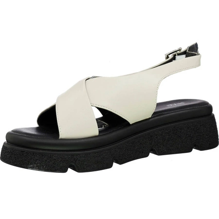 Sandały damskie płaskie na ciężkiej podeszwie Jezzi