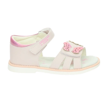 Różowe sandałki dziecięce na rzepy usztywniona pięta American Club