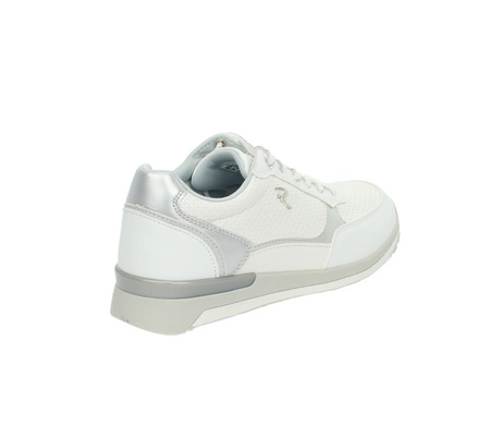 Biało-srebrne adidasy damskie z wkładką MEMORY FOAM American Club