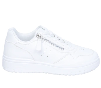 Białe adidasy damskie na zamek i sznurowadła Mc Braun