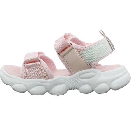 Modne sandały dziewczęce pudrowy róż American Club Rl32/21