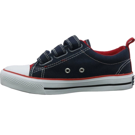 Granatowe trampki chłopięce na rzepy tenisówki do szkoły American