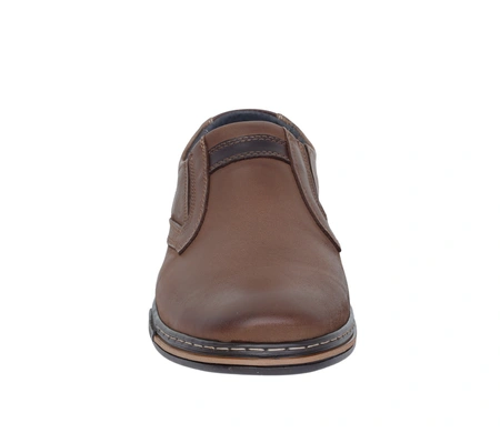 Męskie półbuty skórzane brązowe skóra naturalna Activ