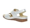 Sandały damskie białe skórzane komfortowe szyte Gino Fabiani