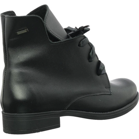 Botki czarne płaskie skórzane damskie Gino Fabiani