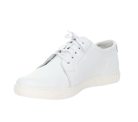 Białe skórzane adidasy męskie półbuty sportowe POLBUT