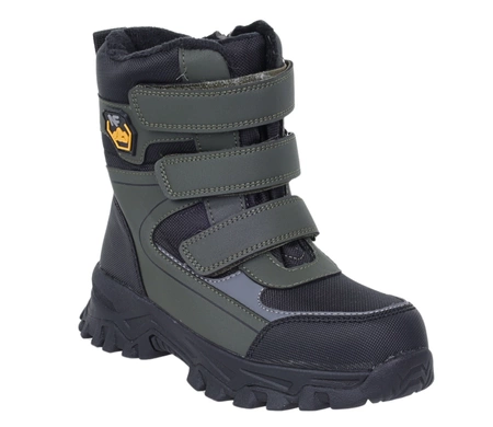 Wodoodporne buty zimowe dla chłopca trzewiki na rzepy tanie NEWS