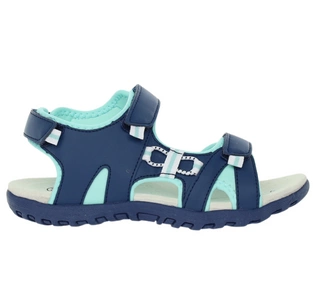 Sandały sportowe dziewczęce na rzepy ze skórzaną wkładką American Club