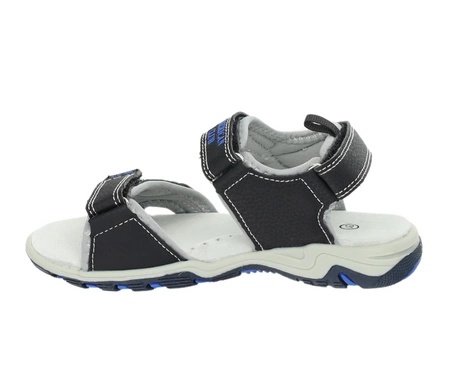 Wytrzymałe sandały chłopięce na rzepy skórzana wkładka American Club