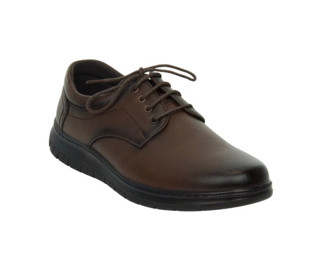 Brązowe buty męskie kościelne do garnituru UNISOFT