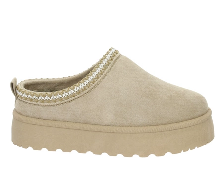 Wsuwane niskie śniegowce damskie EMU kapcie na platformie