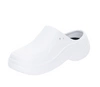 Białe gumowe klapki damskie crocsy ogrodowe gumowce na lato American Club