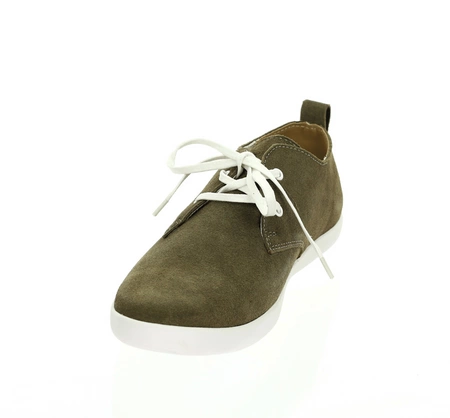 Skórzane półbuty męskie trampki zamszowe nobukowe American Club