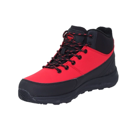 Czerwone buty zimowe chłopięce śniegowce softshell trzewiki American Club