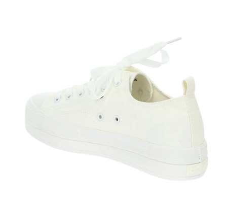 Białe creepersy damskie trampki na grubej podeszwie NEWS