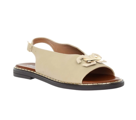 Płaskie wygodne sandały damskie eleganckie zabudowane Jezzi