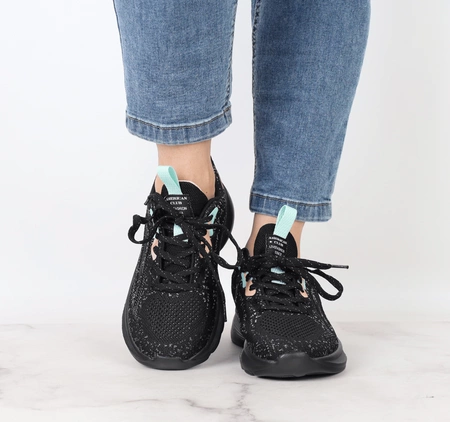 Lekkie adidasy czarne damskie American Club