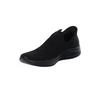 Czarne adidasy męskie z tkaniny wsuwane slip-on American Club