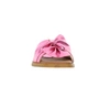 Różowe klapki damskie płaskie Hiszpańskie z kokardą El Pimpi - Made in Spain